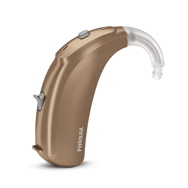 Слуховой аппарат Phonak, коричневый.